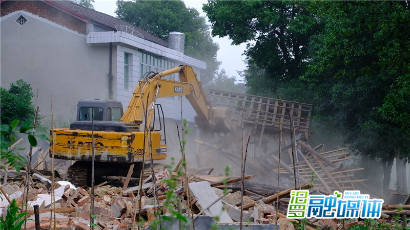 風雨兼程,汨楊公路紅線內房屋拆除已過半